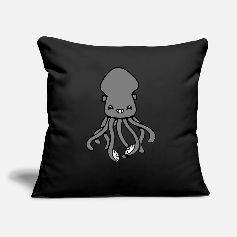 Octopus Octopus Octopus Squid Cute Giant Squid Funny Sofa pillow with filling 45cm x 45cm