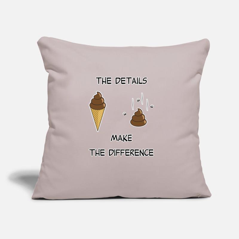 Eis oder kacken? Sofakissen mit Füllung 45 x 45 cm