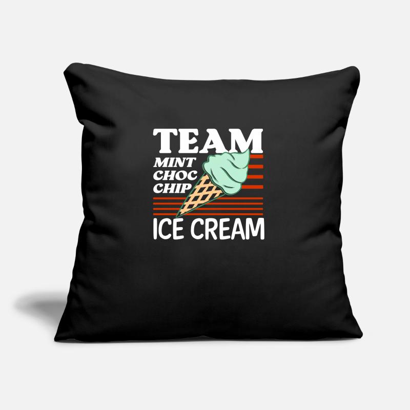 Team Mint Choc Eiswaffel Eiscreme Eis Sofakissen mit Füllung 45 x 45 cm