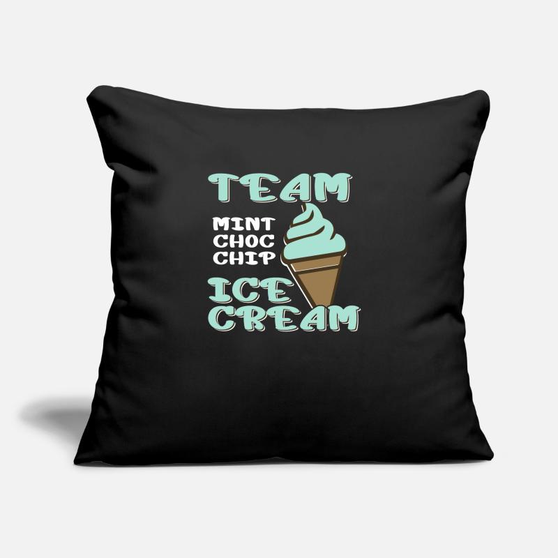 Team Mint Choc Eiswaffel Eiscreme Eis Sofakissen mit Füllung 45 x 45 cm