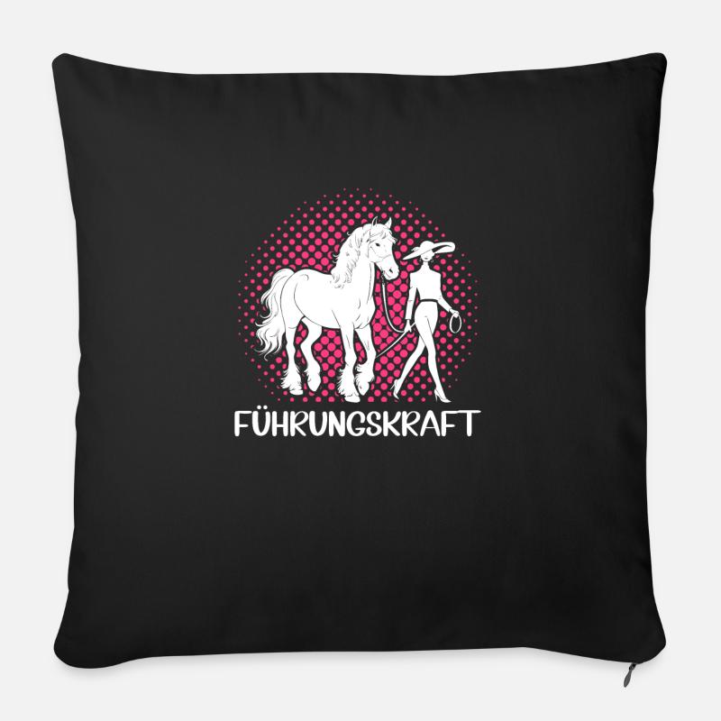 Führungskraft Pferd Geschenkidee Reiten Pferde - Sofakissen mit Füllung 45 x 45 cm - Schwarz