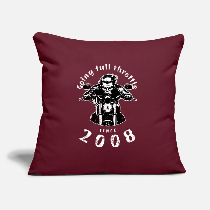16. Geburtstag Going full throttle since 2008 Sofa pillow with filling 45cm x 45cm