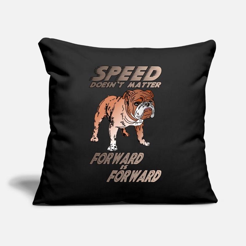 SPEED DOESN'T MATTER FORWARD IS FORWARD Sofa pillow with filling 45cm x 45cm
