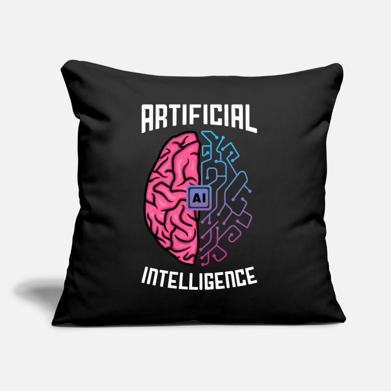 Artificial intelligence, Artificial Intelligence AI Sofa pillow with filling 45cm x 45cm