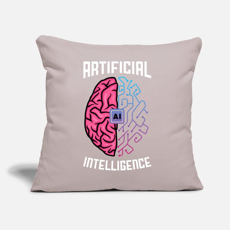 Artificial intelligence, Artificial Intelligence AI Sofa pillow with filling 45cm x 45cm