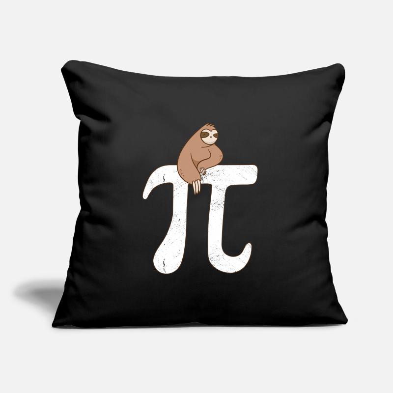 Math Sloth Pi Sofakissen mit Füllung 45 x 45 cm