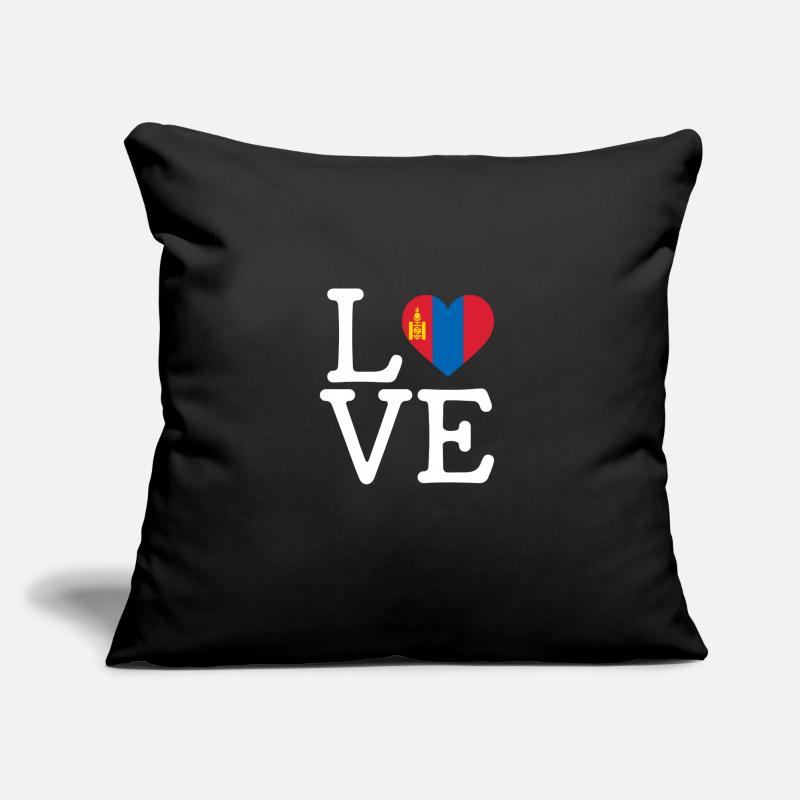 I love Mongolia, Mongolian flag mongolia Sofa pillow with filling 45cm x 45cm