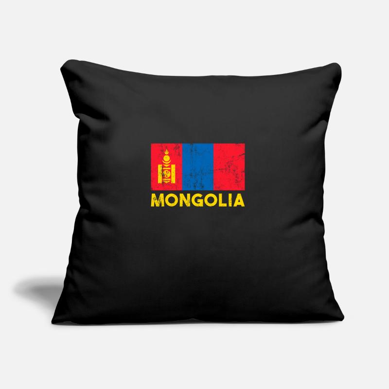 Mongolia, Mongolian flag mongolia Sofa pillow with filling 45cm x 45cm