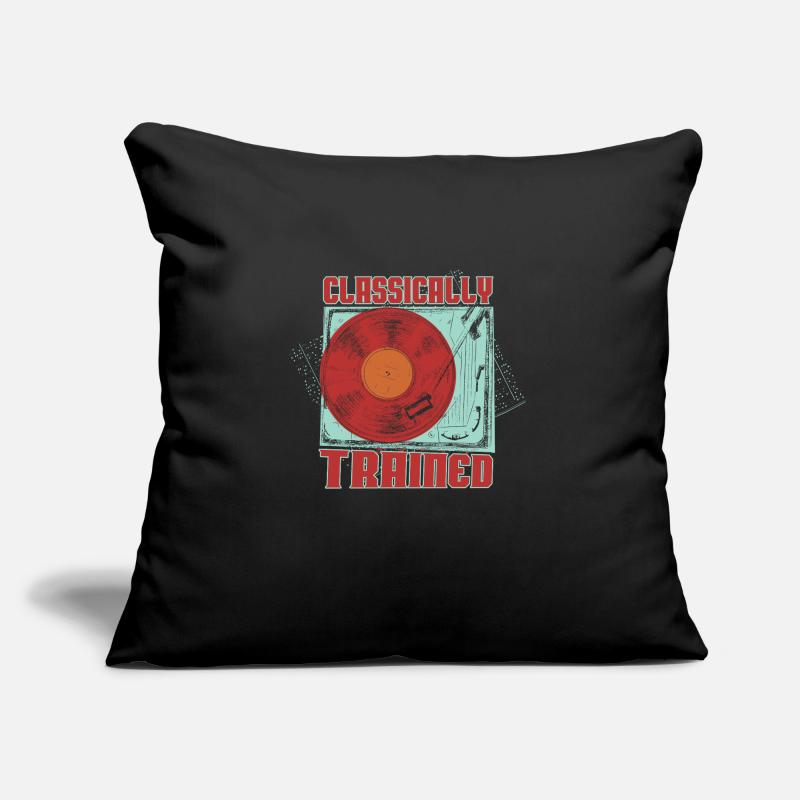 Classically Trained Vintage Record Player Sofa pillow with filling 45cm x 45cm