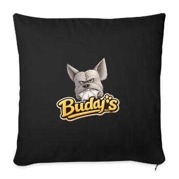 Buddy's Bulldog Mask Hero - Sofa pillow with filling 45cm x 45cm - black - Front