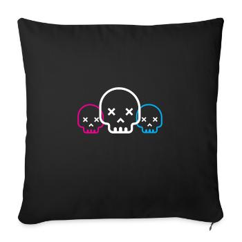 Friends Forever - Sofa pillow with filling 45cm x 45cm - black - Front