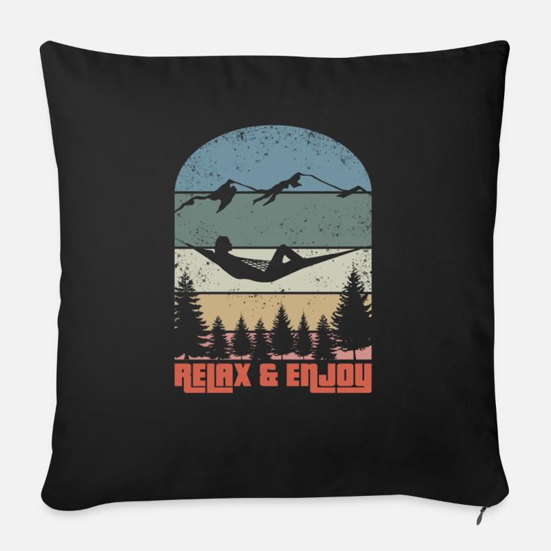 Relax & Enjoy - Sofakissen mit Füllung 45 x 45 cm - Schwarz