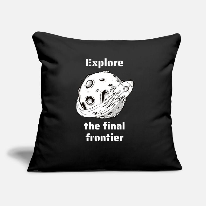 Explore The Final Frontier Retro Outer Space Sofakissen mit Füllung 45 x 45 cm