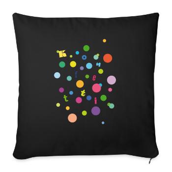 Konfetti - Sofakissen mit Füllung 45 x 45 cm - Schwarz - Vorne