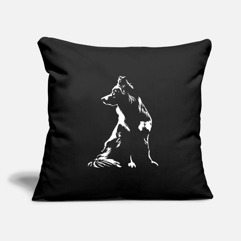Australian Shepherd Silhouette Aussie Wilsigns Sofakissen mit Füllung 45 x 45 cm