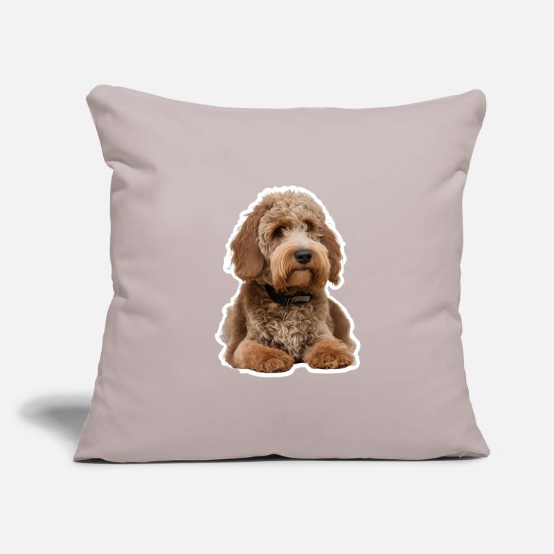 Caniche Coussin et housse de 45 x 45 cm