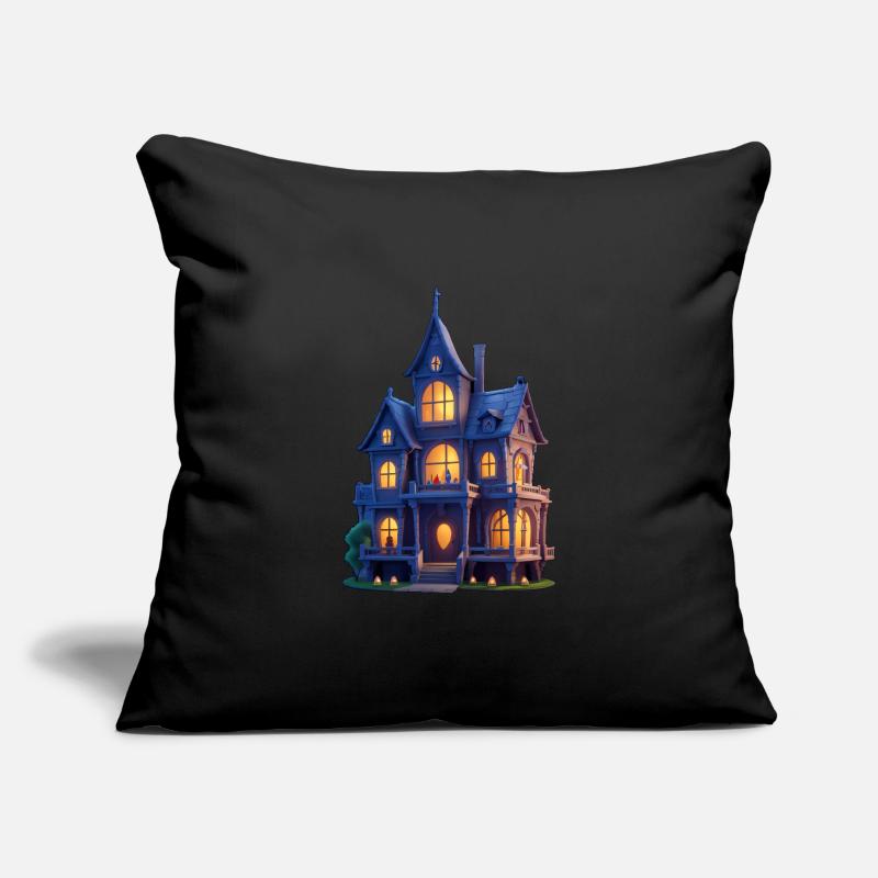 Scary house Sofa pillow with filling 45cm x 45cm