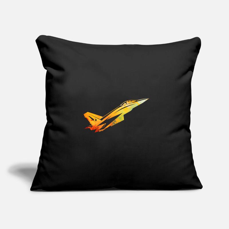 fighter jet Sofa pillow with filling 45cm x 45cm
