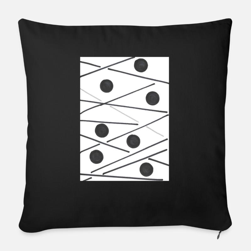 Solar - Sofakissen mit Füllung 45 x 45 cm - Schwarz