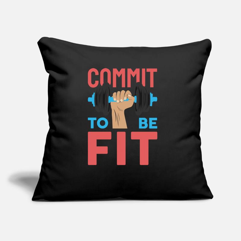 commit to be fit Sofa pillow with filling 45cm x 45cm