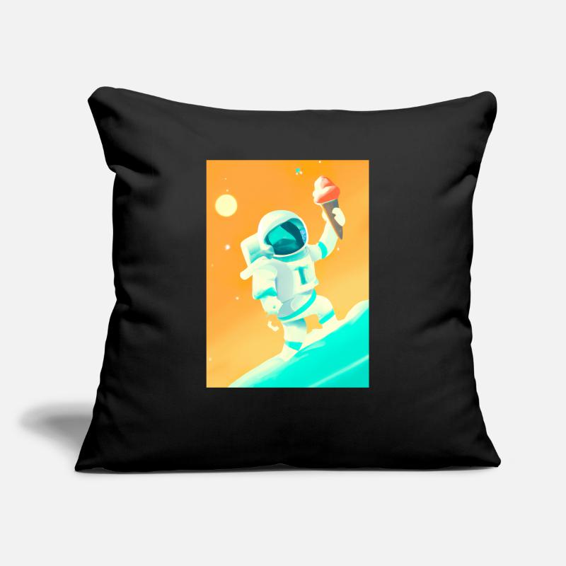 Astronaut mit Eiscreme Sofakissen mit Füllung 45 x 45 cm