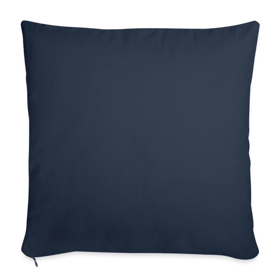 Kraken Island badge on a sofa pillow with filling 45cm x 45cm, navy, back