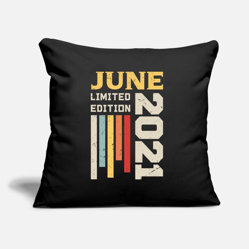 Juni 2021 - Geburtstagsgeschenk Juni 2021 Juni Sofakissen mit Füllung 45 x 45 cm