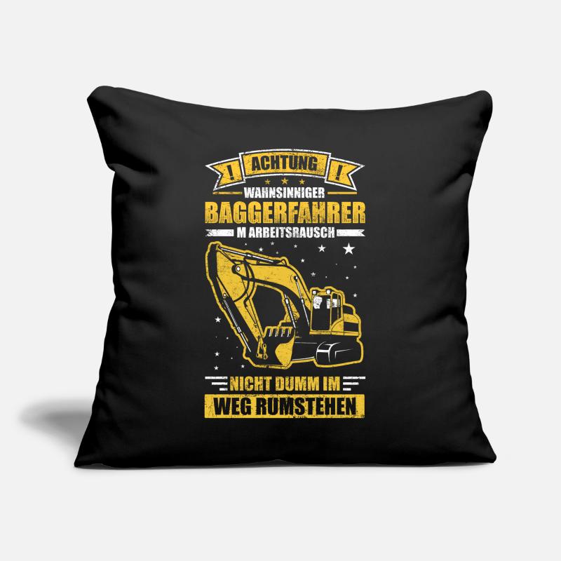 Baggerführer Baggerfahrer Geschenk Sofakissen mit Füllung 45 x 45 cm