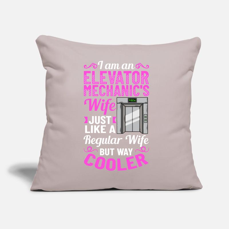 Elevator Elevator System Technician Woman Elevator Elevator Sofa pillow with filling 45cm x 45cm