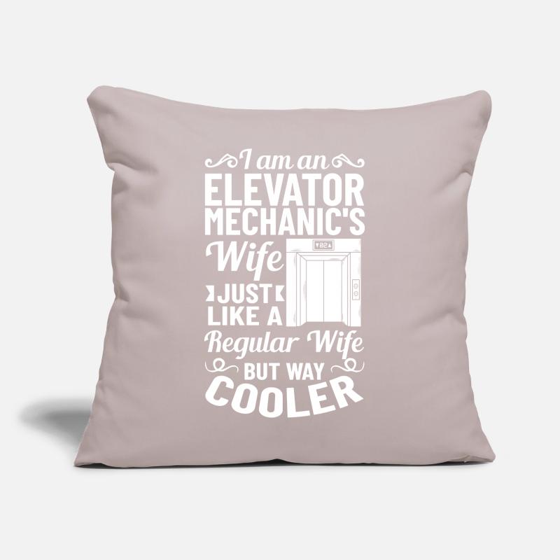 Elevator Elevator System Technician Woman Elevator Elevator Sofa pillow with filling 45cm x 45cm