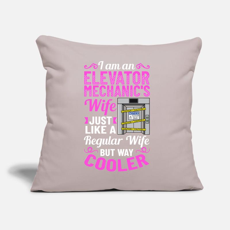 Elevator Elevator System Technician Woman Elevator Elevator Sofa pillow with filling 45cm x 45cm