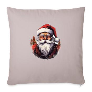 Santa Claus - Sofa pillow with filling 45cm x 45cm - light taupe - Front