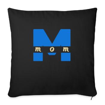 Mom - Sofakissen mit Füllung 45 x 45 cm - Schwarz - Vorne