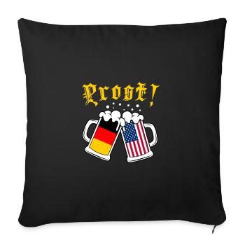 Cheers! Cheers Beer Festival American German - Sofa pillow with filling 45cm x 45cm - black - Front