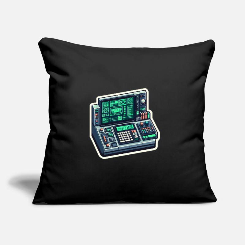 Retro Computer Console Neon Sofakissen mit Füllung 45 x 45 cm