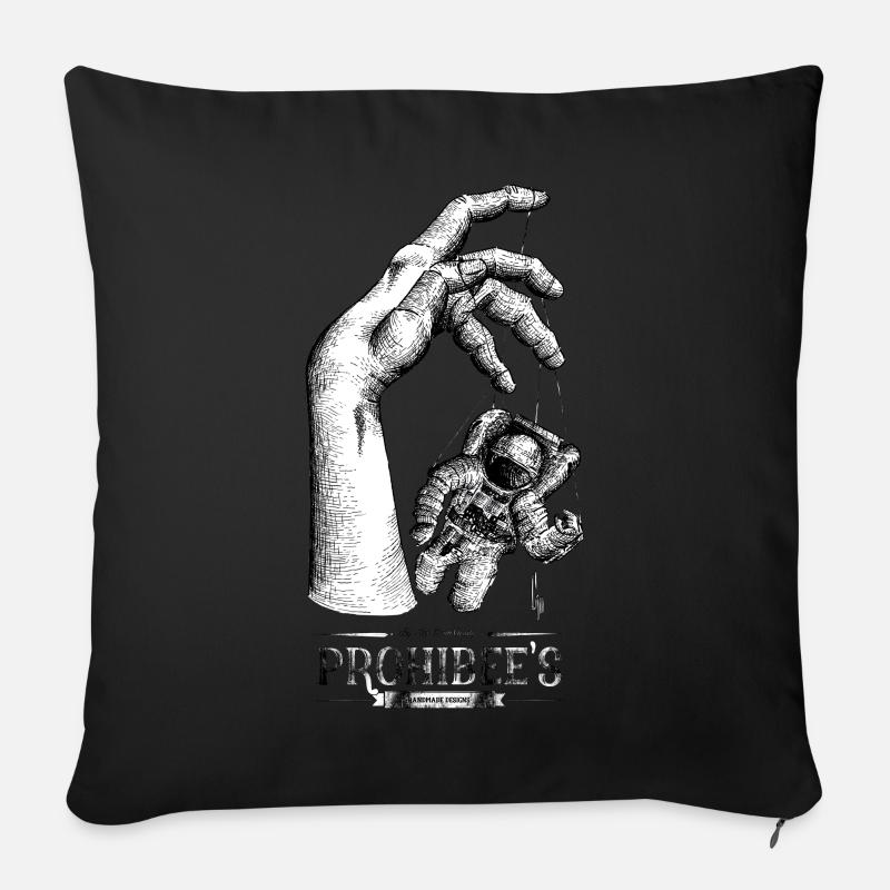 "You make me fly." - Coussin et housse de 45 x 45 cm - noir