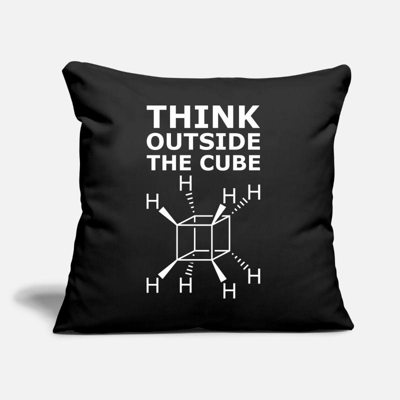Chimie des molécules cubaines – Penser en dehors du cube Coussin et housse de 45 x 45 cm