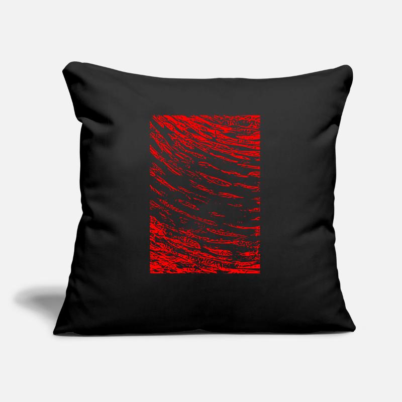 Abstract image / red / pattern / line Sofa pillow with filling 45cm x 45cm