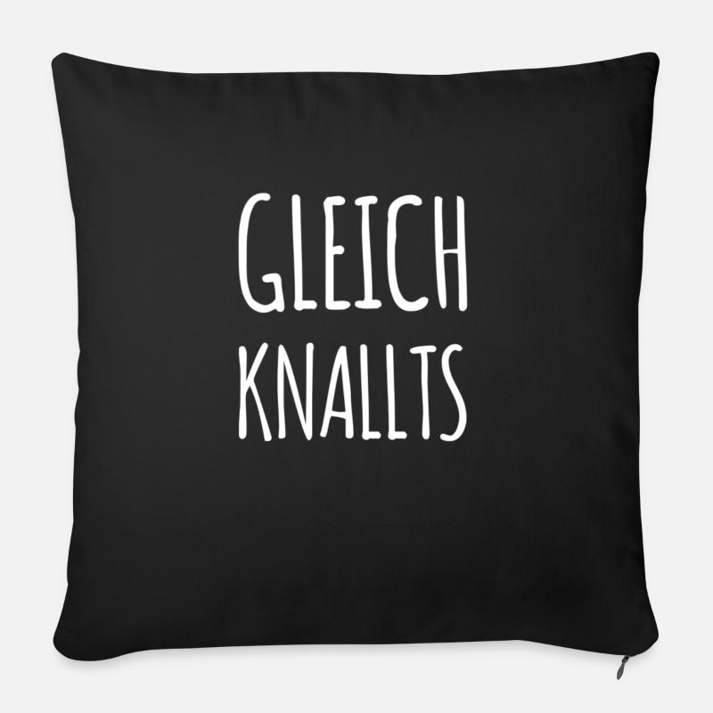 alle Mann in Deckung - Sofakissen mit Füllung 45 x 45 cm - Schwarz