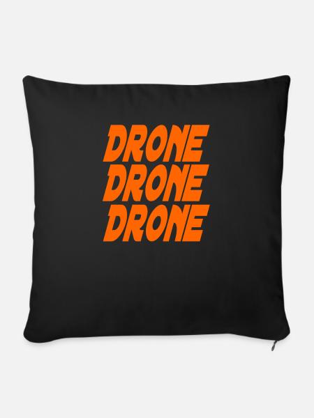 Drone Drone Drone - Sofakissen mit Füllung 45 x 45 cm - Schwarz