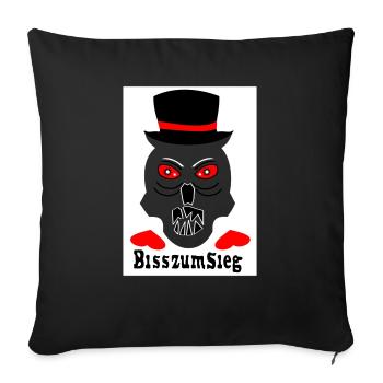 Biss Sieg - Sofakissen mit Füllung 45 x 45 cm - Schwarz - Vorne
