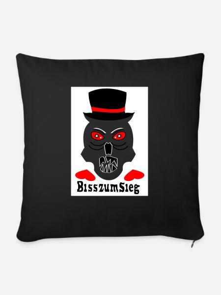 Biss Sieg - Sofakissen mit Füllung 45 x 45 cm - Schwarz