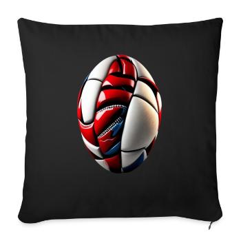 SIIIR FOOTBALL - Coussin et housse de 45 x 45 cm - noir - Devant