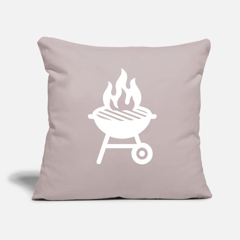 Icône du gril Coussin et housse de 45 x 45 cm