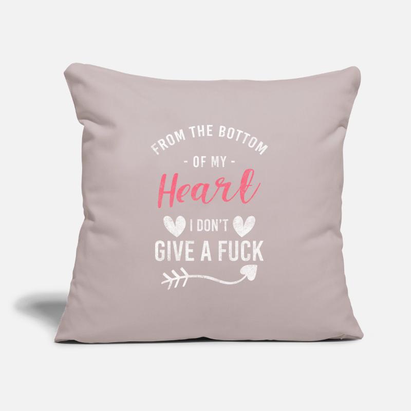 I don't care Attitude Aversion Attitude Sofa pillow with filling 45cm x 45cm