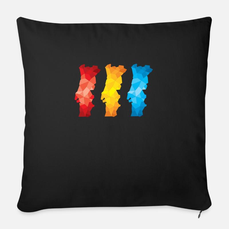 Bandes - Coussin et housse de 45 x 45 cm - noir