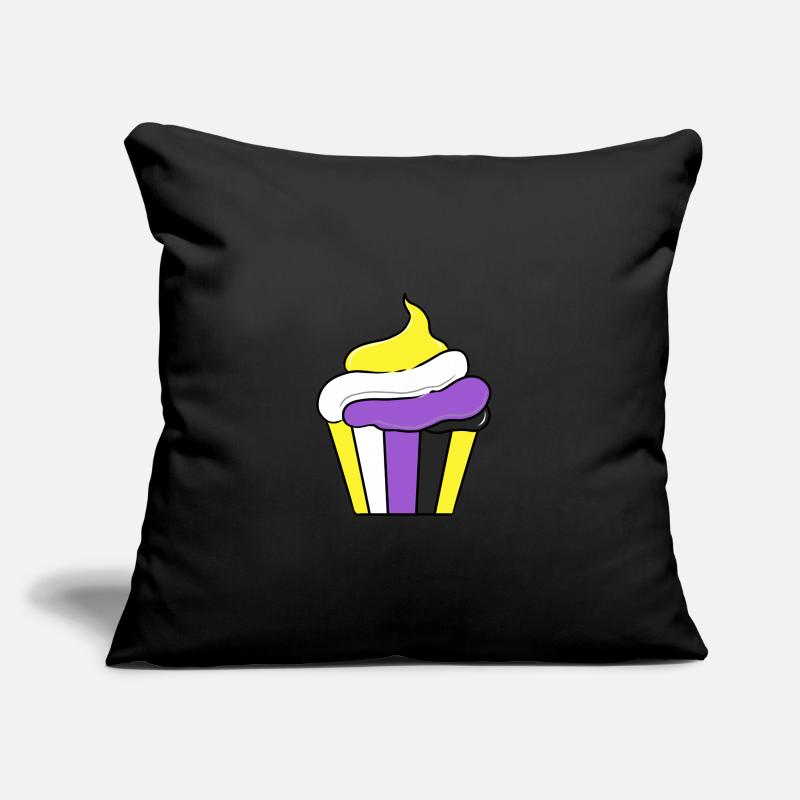 Nonbinary Cupcake Nonbinary Pride Sofa pillow with filling 45cm x 45cm