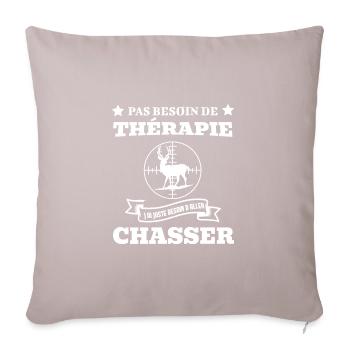 pas besoin de thérapie - Coussin et housse de 45 x 45 cm - taupe clair - Devant