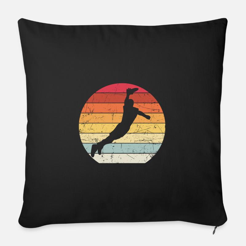 Frisbee - Coussin et housse de 45 x 45 cm - noir