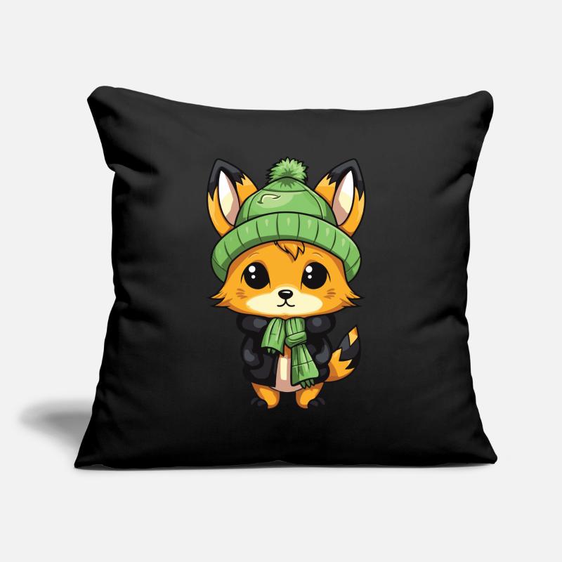 Fox Winter Comic Sofa pillow with filling 45cm x 45cm